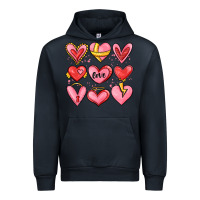 Navy sketch hearts Urban Hoodie - MaliasSmallBusiness