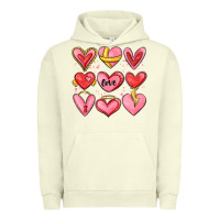 Pigment Pistachio sketch hearts Urban Hoodie - MaliasSmallBusiness