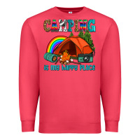 Cardinal camping is my happy  place Premium Sweatshirt - AdoDesignShop