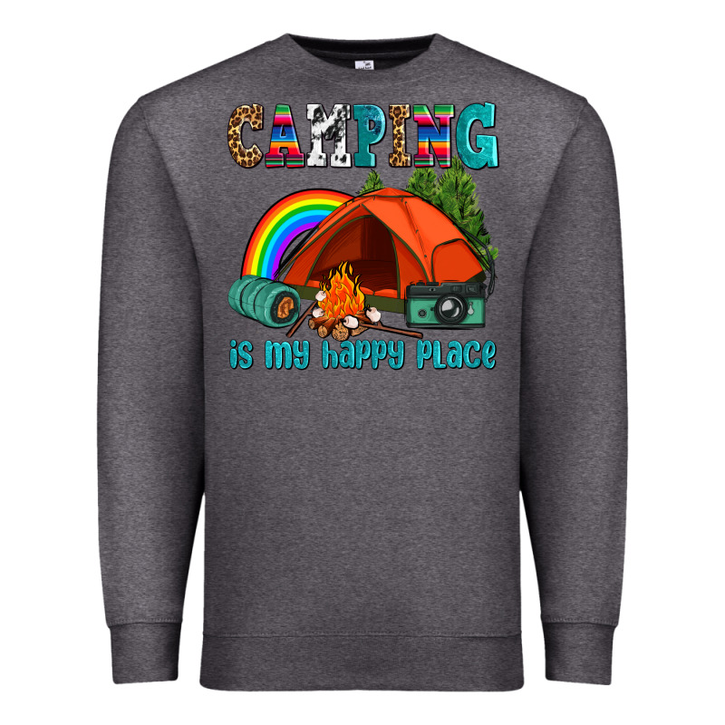 Camping Is My Happy  Place Premium Sweatshirt by AdoDesignShop | Teevron