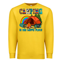 Lemon camping is my happy  place Premium Sweatshirt - AdoDesignShop