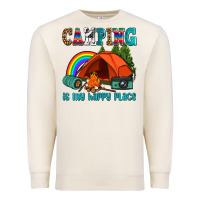 Sandshell camping is my happy  place Premium Sweatshirt - AdoDesignShop
