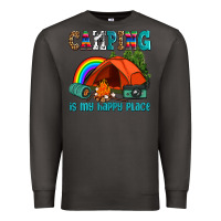 Smoke camping is my happy  place Premium Sweatshirt - AdoDesignShop
