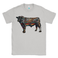 Moon Dust black angus bull with western patterns Classic Tee - RanaPortraitStore