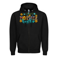 Black mother hustler Zipper Hoodie - Zillion Design Studio
