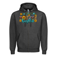 Charcoal Heather mother hustler Zipper Hoodie - Zillion Design Studio