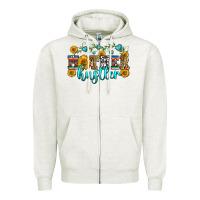 Oatmeal Heather mother hustler Zipper Hoodie - Zillion Design Studio