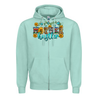 Seafoam mother hustler Zipper Hoodie - Zillion Design Studio