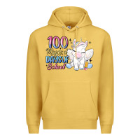 Antique Gold 100 magical days of school Premium Hoodie - MaliasSmallBusiness