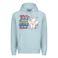 Blue Mist 100 magical days of school Premium Hoodie - MaliasSmallBusiness