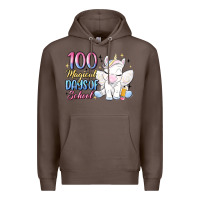 Coffee 100 magical days of school Premium Hoodie - MaliasSmallBusiness