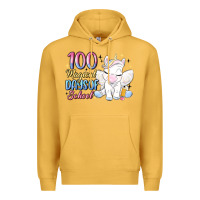 Mustard 100 magical days of school Premium Hoodie - MaliasSmallBusiness