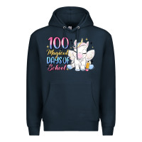 Navy 100 magical days of school Premium Hoodie - MaliasSmallBusiness