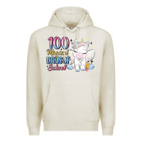 Oatmeal Heather 100 magical days of school Premium Hoodie - MaliasSmallBusiness