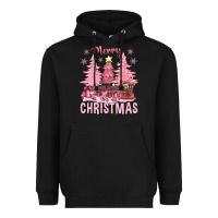Black pink merry christmas bbs Heavyweight Hoodie - BundleAndBundleShop