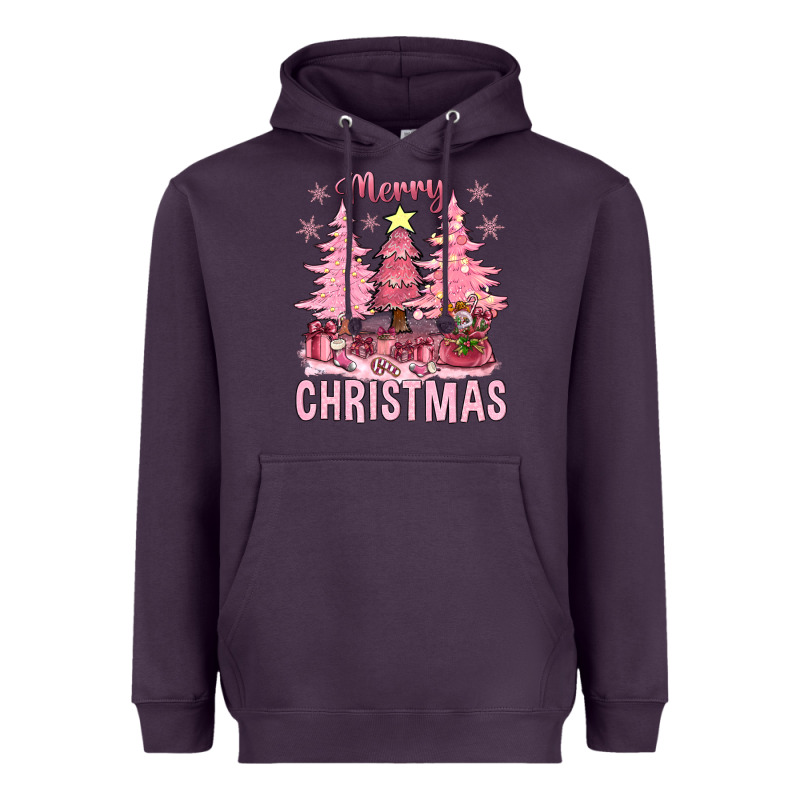 Pink Merry Christmas Bbs Heavyweight Hoodie by BundleAndBundleShop | Teevron