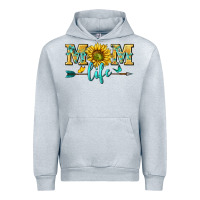 Heather Grey mom life Urban Hoodie - NancyCooperArtShop