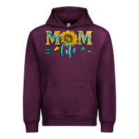 Mauve Wine mom life Urban Hoodie - NancyCooperArtShop