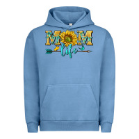 Pigment Pebble Blue mom life Urban Hoodie - NancyCooperArtShop
