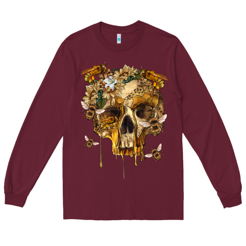 Flower Skeleton Bees Long Sleeve Tee by RanaPortraitStore | Teevron