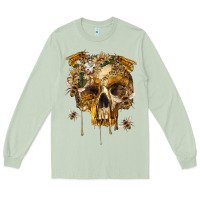 Matcha Flower Skeleton Bees Long Sleeve Tee - RanaPortraitStore