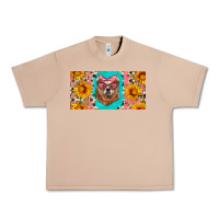 Burro mama bear with sunflowers and glasses license plate Urban Heavy Tee - Artiststas