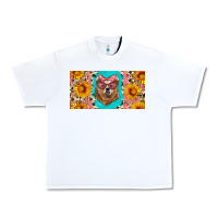 White mama bear with sunflowers and glasses license plate Urban Heavy Tee - Artiststas