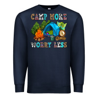 Navy camp more worry less Premium Sweatshirt - AdoDesignShop
