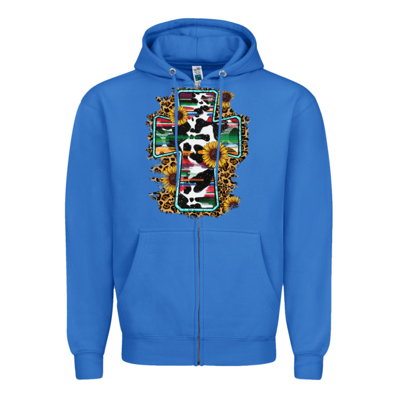 Western Cross Zipper Hoodie by RanaPortraitStore | Teevron