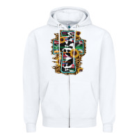 White western cross Zipper Hoodie - RanaPortraitStore