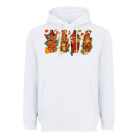 White thanksgiving coffee cups with gnomes bbs Heavyweight Hoodie - BundleAndBundleShop