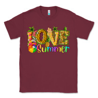 Burgundy love summer with pineapple Classic Tee - texasbilliewilder