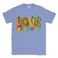Colony Blue love summer with pineapple Classic Tee - texasbilliewilder