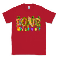 Red love summer with pineapple Classic Tee - texasbilliewilder