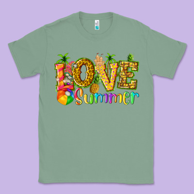 Love Summer With Pineapple Classic Tee Designed By Texasbilliewilder
