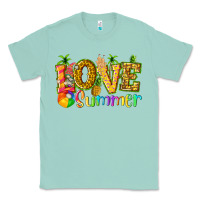 Seafoam love summer with pineapple Classic Tee - texasbilliewilder