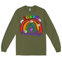Army Green lgbtq friendly Long Sleeve Tee - Zillion Design Studio