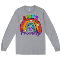 Heather Grey lgbtq friendly Long Sleeve Tee - Zillion Design Studio