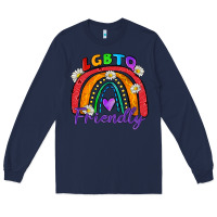 Navy lgbtq friendly Long Sleeve Tee - Zillion Design Studio