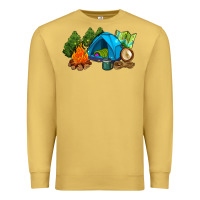 Antique Gold camp in the woods Premium Sweatshirt - AdoDesignShop