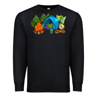 Black camp in the woods Premium Sweatshirt - AdoDesignShop