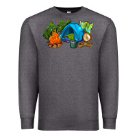 Charcoal Heather camp in the woods Premium Sweatshirt - AdoDesignShop