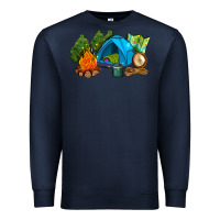 Navy camp in the woods Premium Sweatshirt - AdoDesignShop
