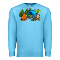 Ocean Blue camp in the woods Premium Sweatshirt - AdoDesignShop