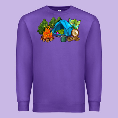 Camp In The Woods Premium Sweatshirt Designed By Adodesignshop