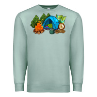 Seafoam camp in the woods Premium Sweatshirt - AdoDesignShop