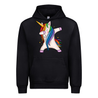 Black dabbing unicorn Urban Hoodie - MaliasSmallBusiness