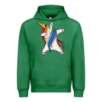 Emerald dabbing unicorn Urban Hoodie - MaliasSmallBusiness