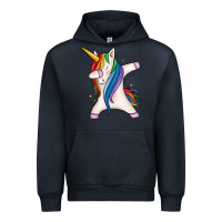 Navy dabbing unicorn Urban Hoodie - MaliasSmallBusiness