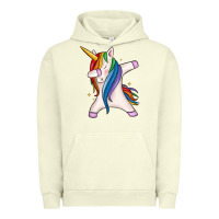 Pigment Pistachio dabbing unicorn Urban Hoodie - MaliasSmallBusiness
